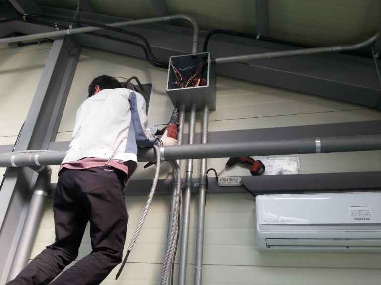 동물보호센터 히터 자동 콘트롤 박스 제작 설치