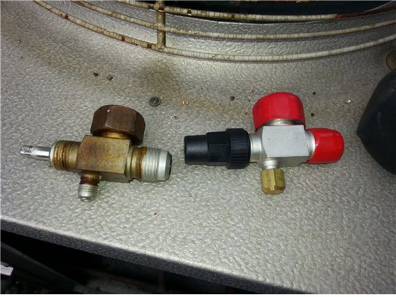 안양00통신 1-1호기  누설작업 록타록 밸브교체(2014.2.18)