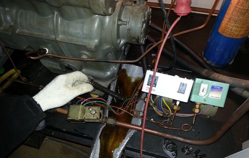 냉동기 오일교체