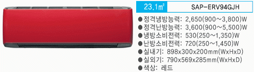 벽걸이형냉난방기